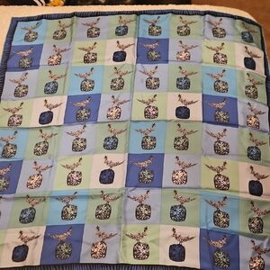 Tiffany & Co. Blue and Green Vase Pattern Quilt